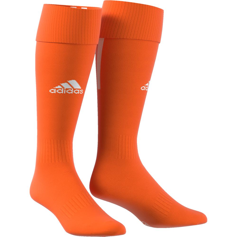 orange adidas soccer socks