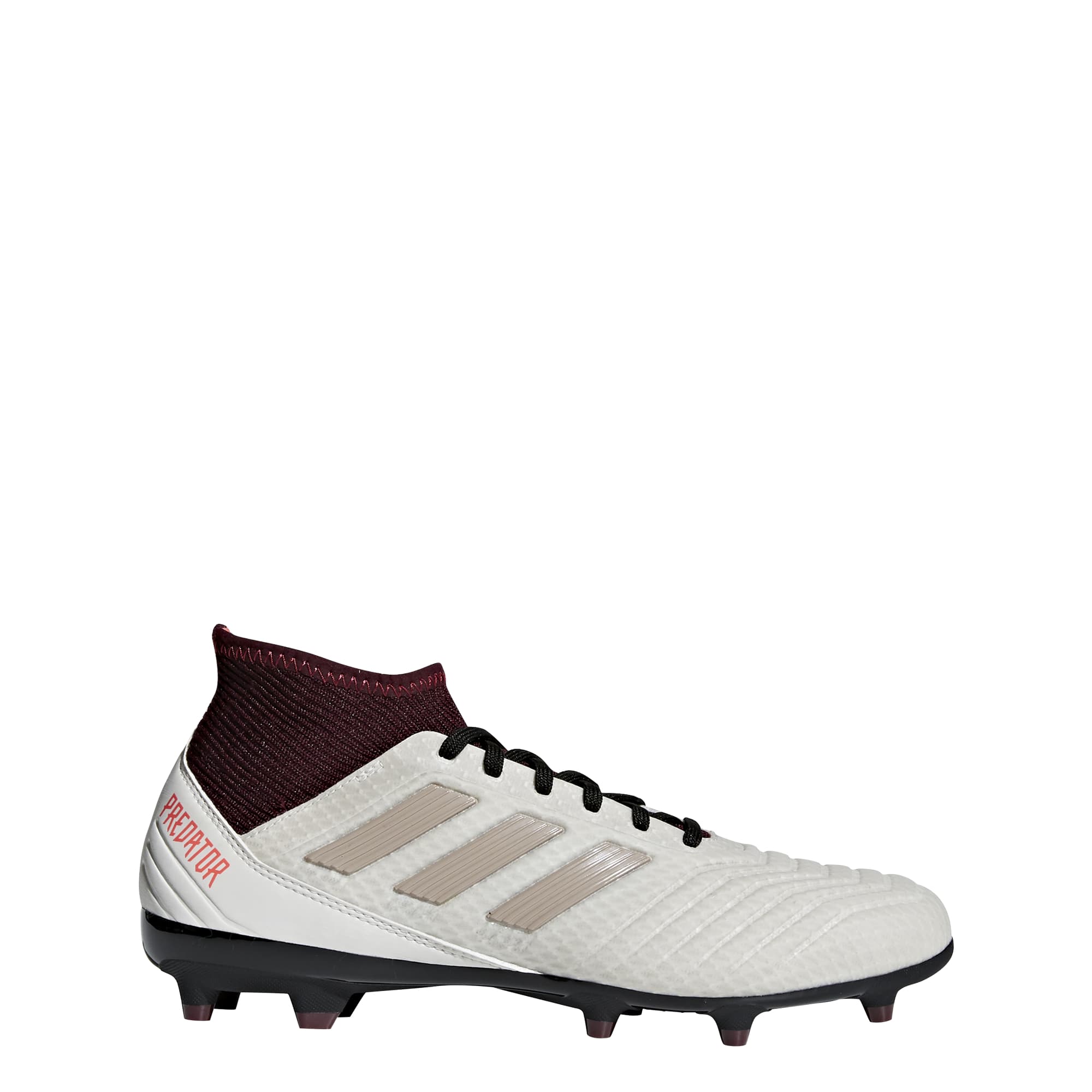 maroon and white soccer cleats