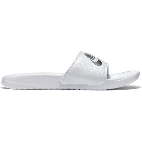 Nike Women's Benassi "Just Do It." Sandal - White