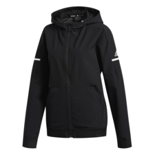 adidas Womens Squad Woven Full Zip Jacket - Black