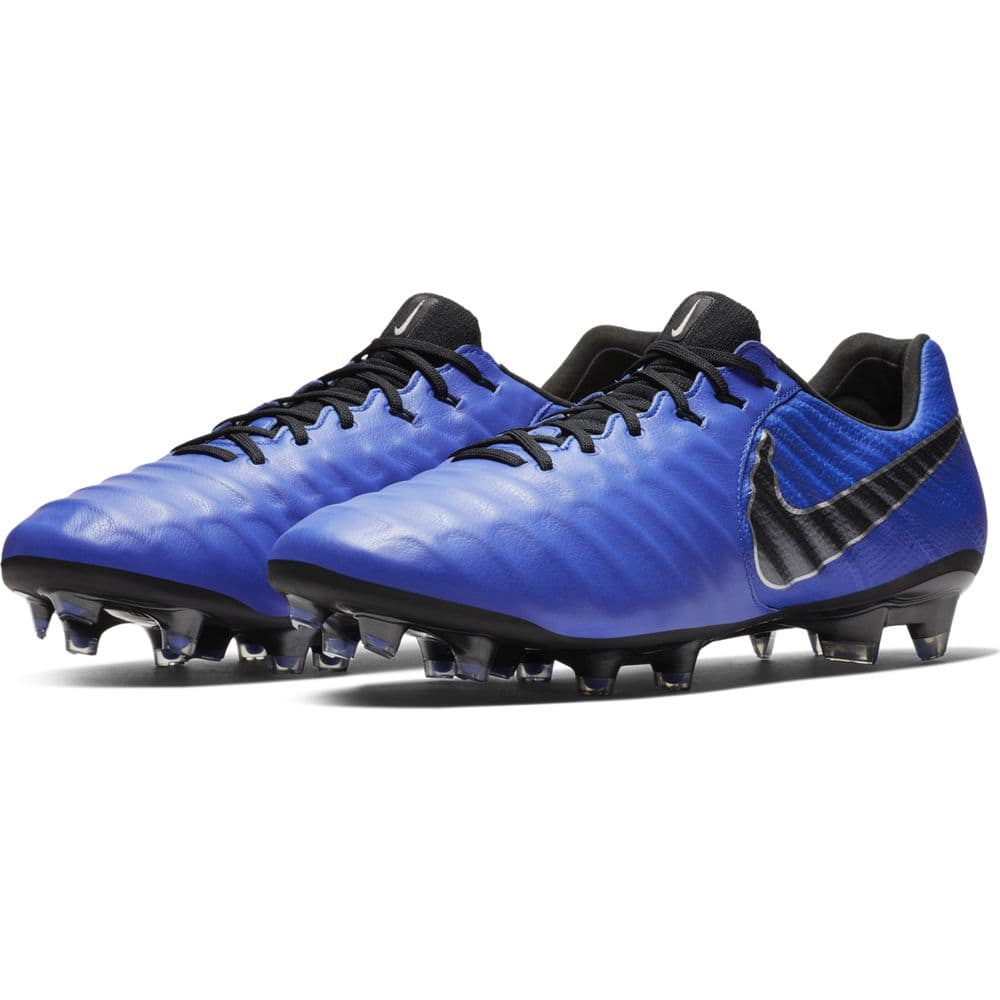 blue and black nike boots
