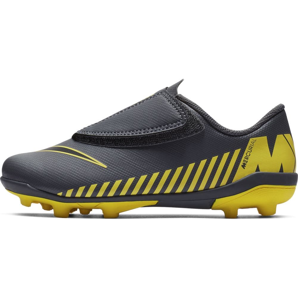 nike grey and yellow boots