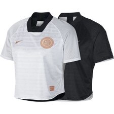 Nike F.C. Dri-FIT Women's Short-Sleeve Soccer Top - Black/White/Rose Gold