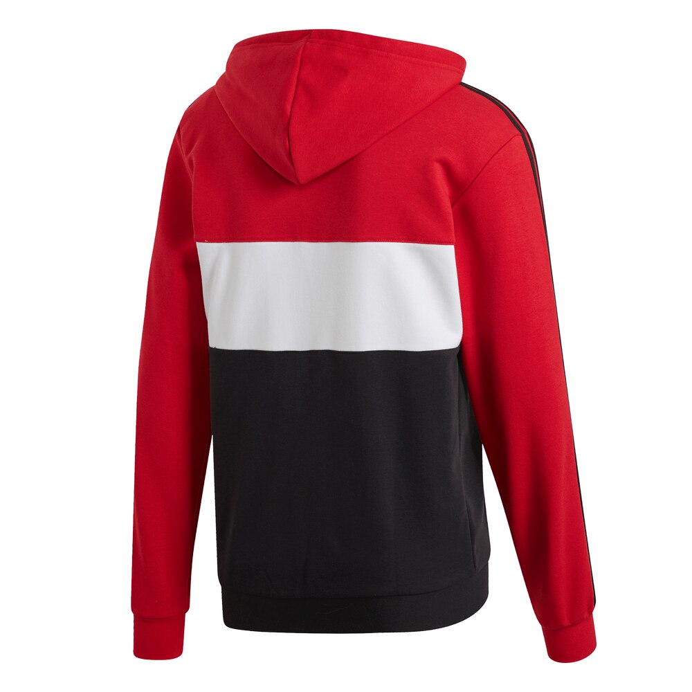 adidas hoodie red white