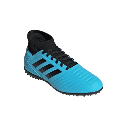 adidas Jr Predator 19.3 Artificial Turf Boots - Cyan/Black/Yellow