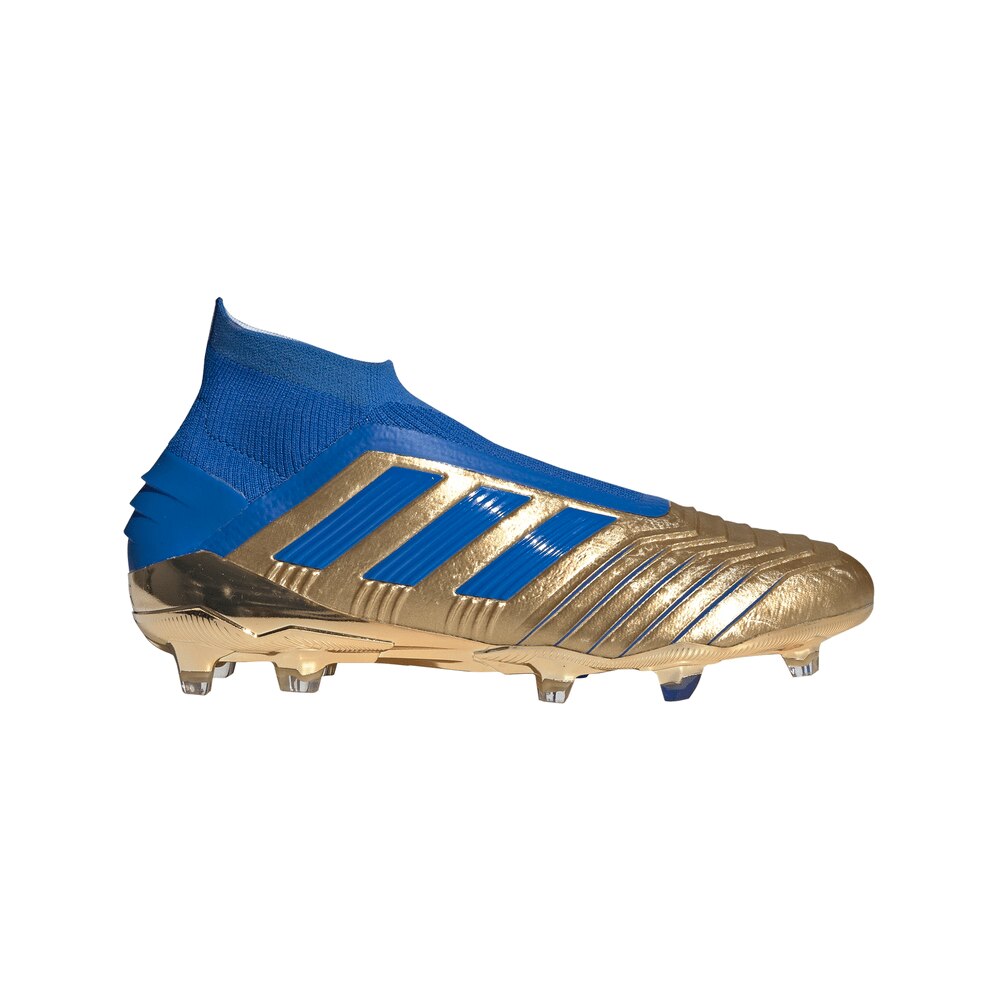 gold and blue adidas boots