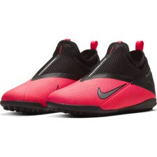 Nike Jr Phantom VSN 2 Academy Artificial Turf Boots - Red/Silver/Black