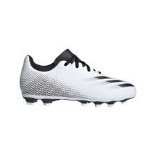 adidas X GHOSTED.4 FG J - Wht/Blk/Silver