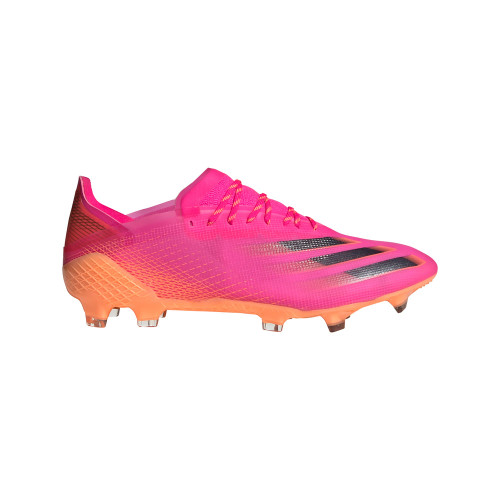 adidas X Ghosted .1 Firm Ground Boots - Pink/Core Black/Orange