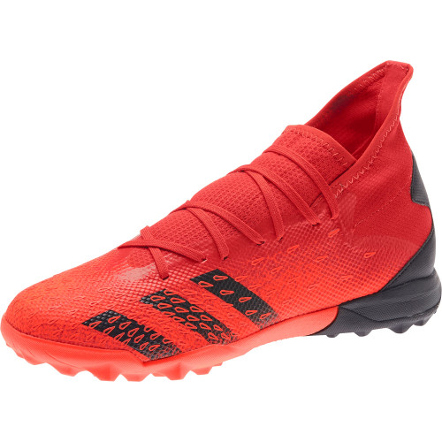 adidas Predator Freak .3 Turf Boots- Red/Black/Red