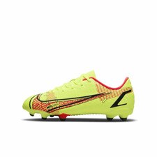 Nike Jr. Mercurial Vapor 14 Academy Firm Ground/MG - VOLT/BRIGHT CRIMSON