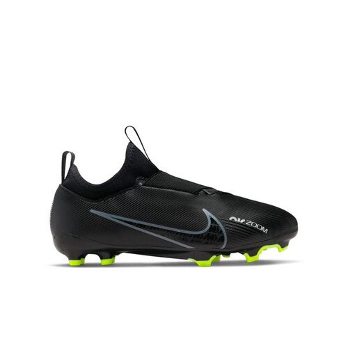 Nike JR ZOOM VAPOR 15 ACADEMY FG/MG - Black/Grey/White/Volt
