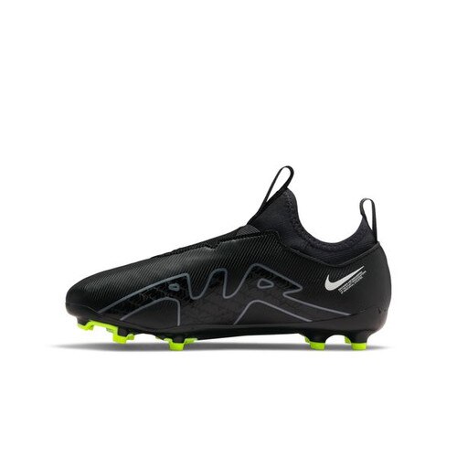 Nike JR ZOOM VAPOR 15 ACADEMY FG/MG - Black/Grey/White/Volt