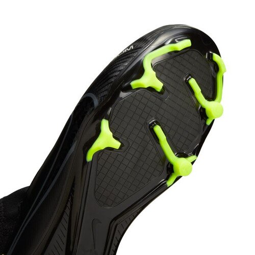 Nike JR ZOOM VAPOR 15 ACADEMY FG/MG - Black/Grey/White/Volt