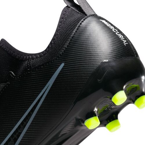 Nike JR ZOOM VAPOR 15 ACADEMY FG/MG - Black/Grey/White/Volt