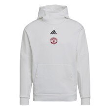 adidas Manchester United Travel Hoodie - White