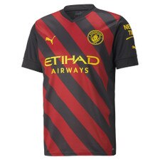 Puma MCFC Away Replica Jersey - Puma Black-Tango Red