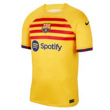 Nike FCB M NK DF STAD JSY SS 4TH -Amarillo/Red/Royal