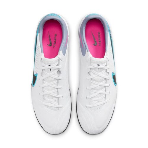 Nike React Tiempo Legend 9 Pro TF - White/Black/Baltic Blue/Pink