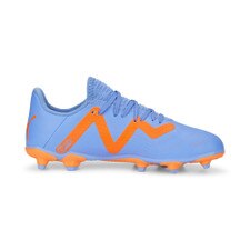 Puma Future Play FG/AG Jr - Blue Glimmer-PUMA White-Ultra Orange