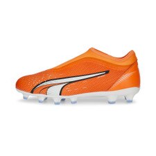Puma Ultra Match+ LL FG/AG Jr- Ultra Orange-PUMA White-Blue Glimmer