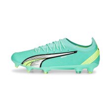 Puma Ultra Ultimate FG/AG - Electric Peppermint-PUMA White-Fast Yellow