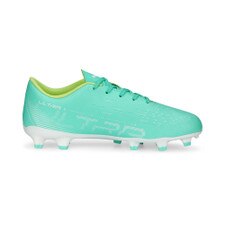 Puma Ultra Play FG/AG Jr - Electric Peppermint-PUMA White-Fast Yellow
