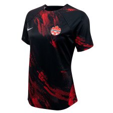 Nike Women's Canada SS Pre-Match Shirt - Red/Black