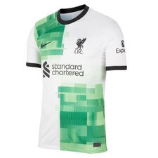 Nike Liverpool FC 2023/24 Stadium Away - WHITE/GREEN SPARK/BLACK