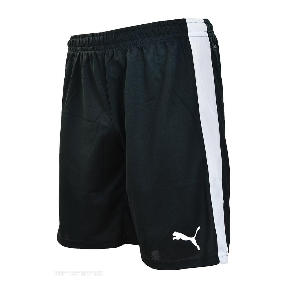 black puma soccer shorts