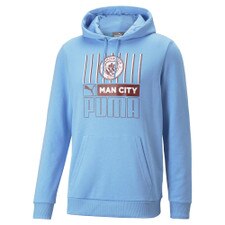 Puma MCFC FtblCore Hoody - Team Light Blue-Intense Red